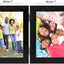 Armazón fotos bisagra vidrio para 2 fotos 4x6 pulg vertical
