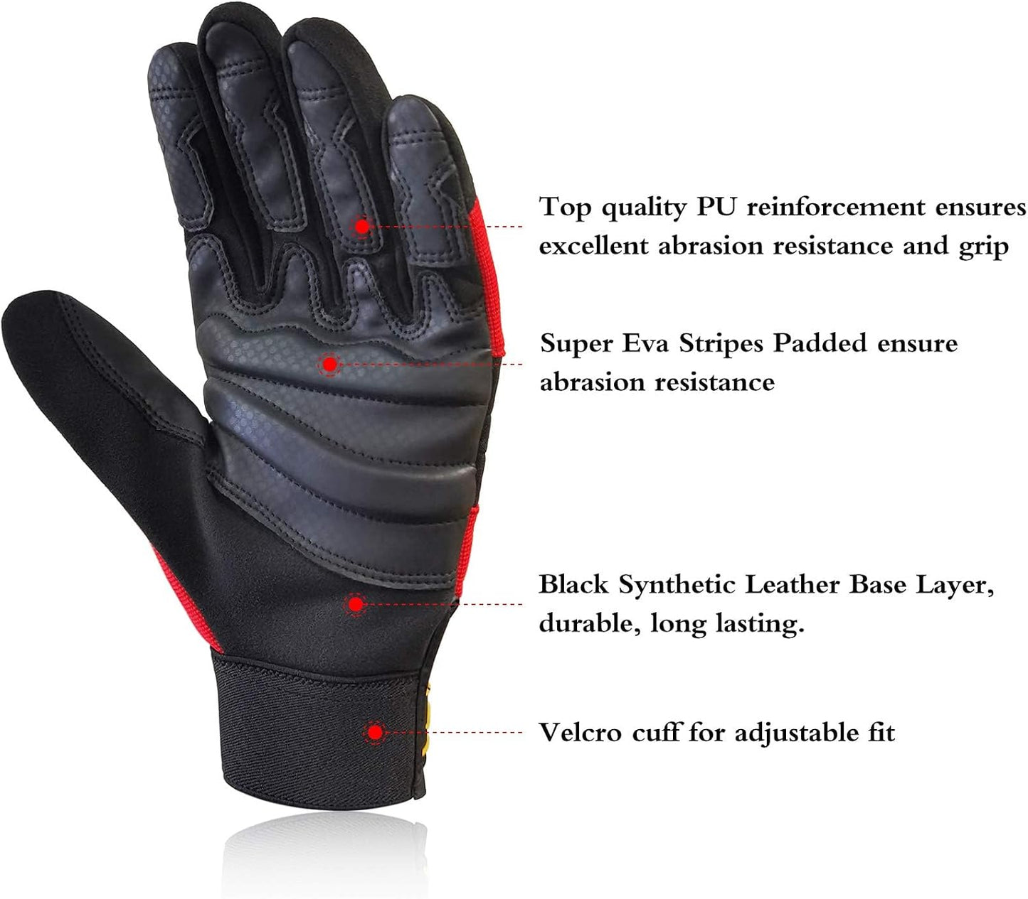 Guantes antideslizantes escalada cuerda rapel rescate