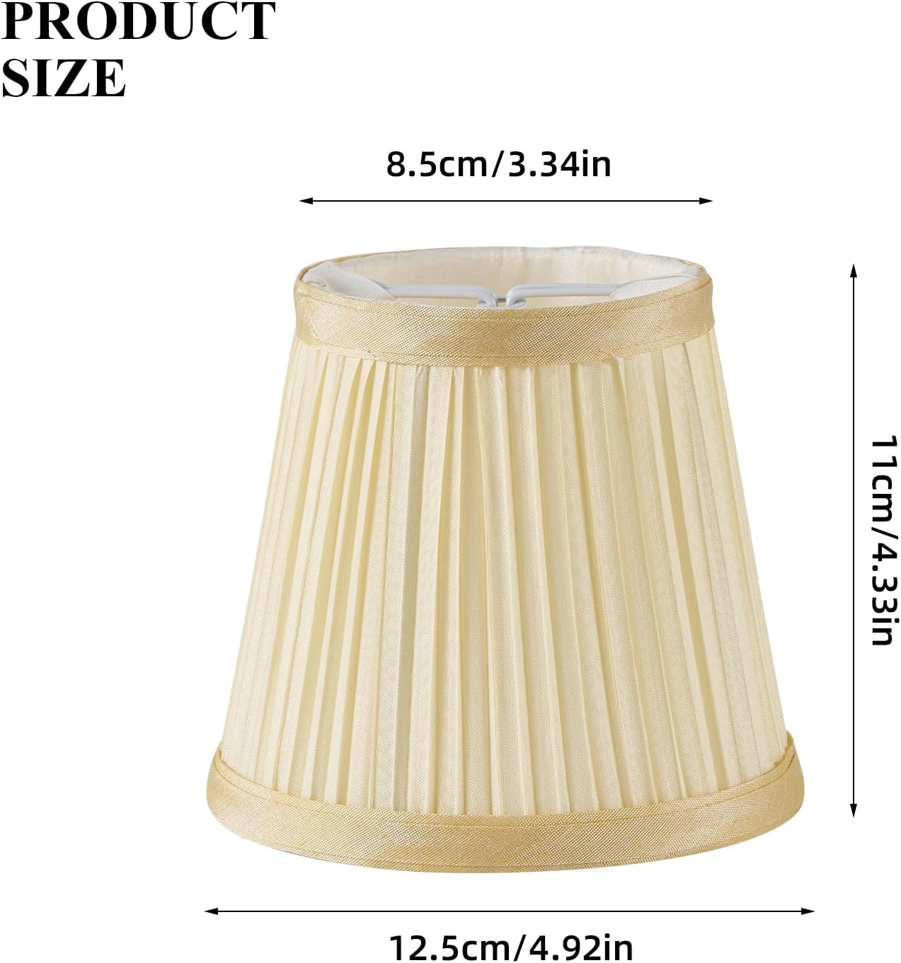 Set 10 pantallas lámpara plegables estilo Imperio beige