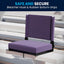 Asiento estadio portátil acolchado plegable 500lbs morado