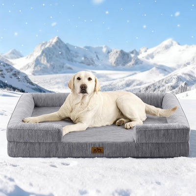 Cama refrescante perros XXL 48x35 espuma ortopédica antideslizante