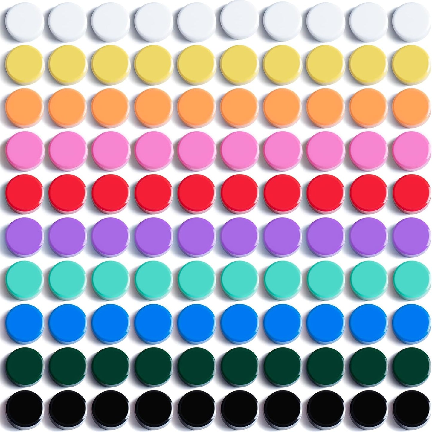 100 Imanes Fuertes para Nevera 10 Colores Mini