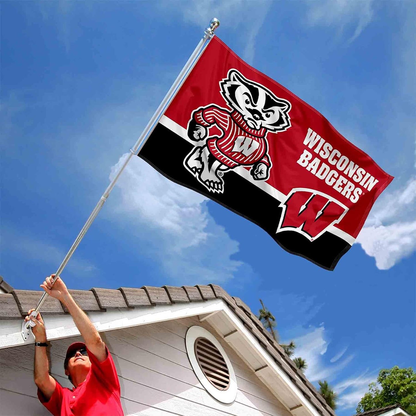 Bandera Wisconsin Badgers 3x5