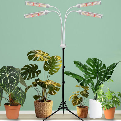 420 Luces LED Cultivo Plantas Soporte Ajustable Temporizador