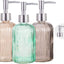 Juego 3 botellas dispensadoras jabón vidrio 15oz baño