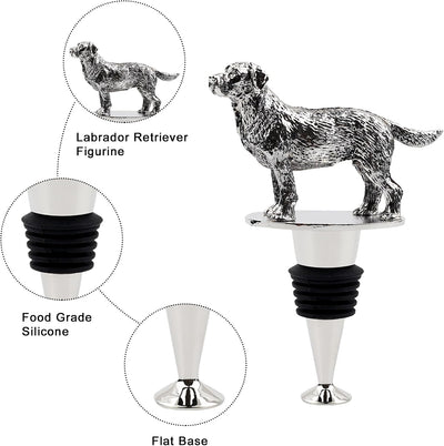 Tapón de vino regalo Labrador Retriever para hombres y mujeres