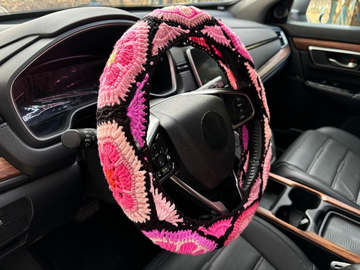 Funda volante arcoíris para mujer accesorio auto