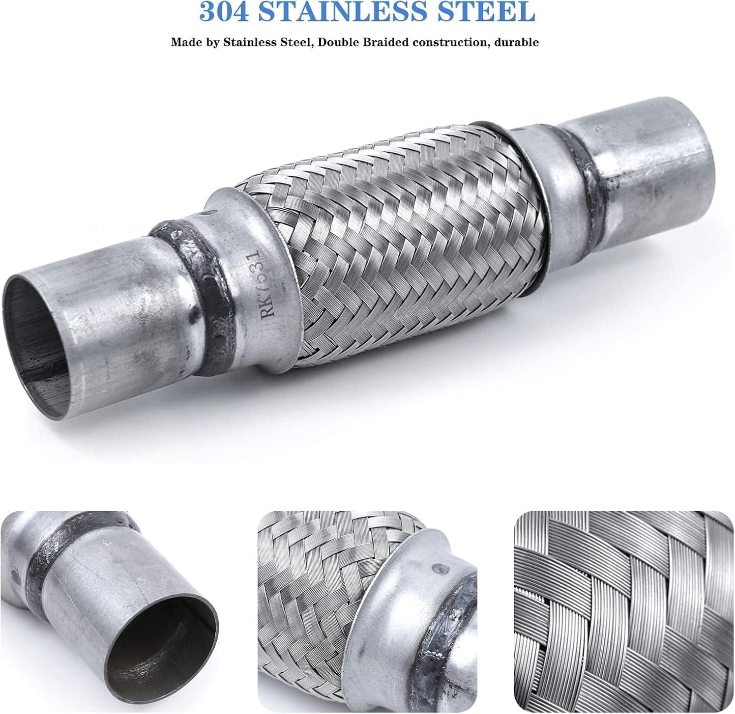 Tubo flexible escape acero inox 1.75x6