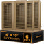 6 Pzas Cubiertas Ventilación Acero Resistentes 4x10"