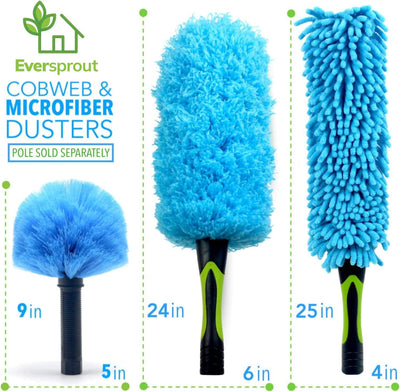 Paquete 3 plumeros microfibra para ventilador 3/4