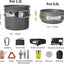 Kit utensilios cocina camping 16 pzas para 1-2 personas