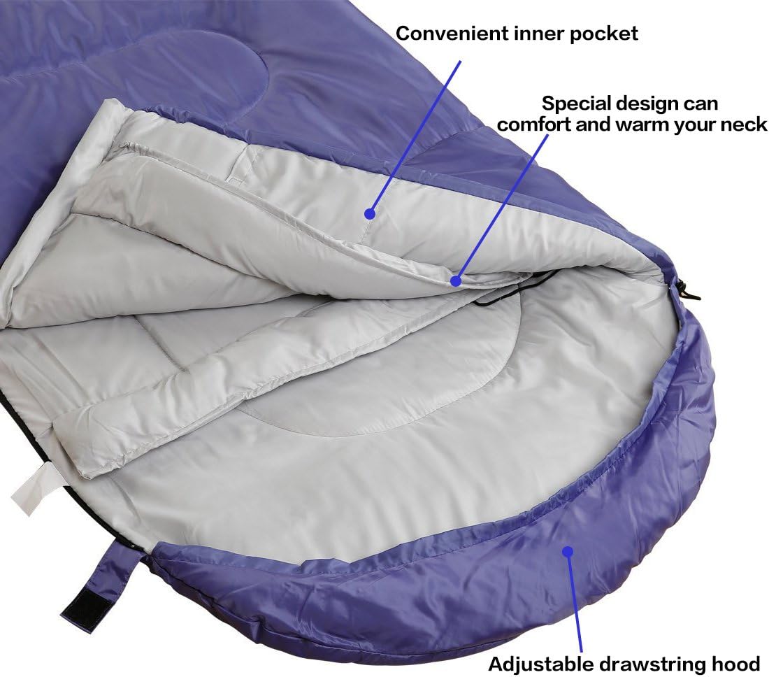 Saco dormir 3-4 estaciones ligero cálido impermeable