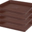 Bandejas cultivo plantas 4 pzas 36.8x27.9cm plástico