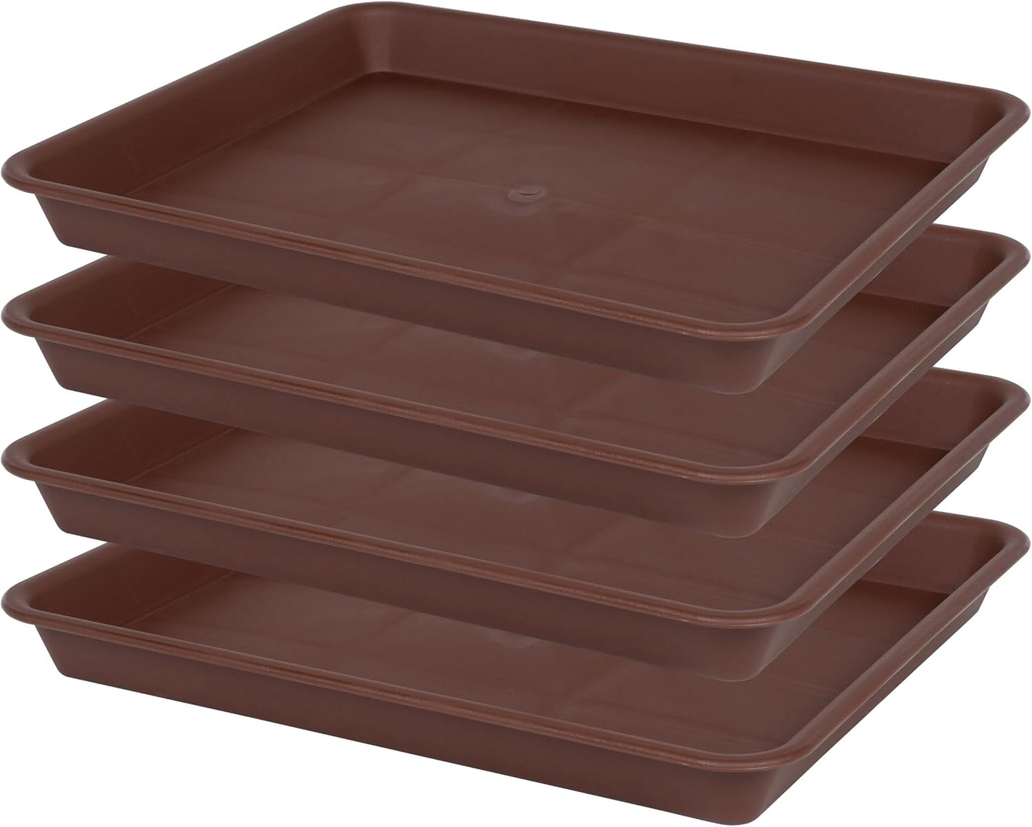 Bandejas cultivo plantas 4 pzas 36.8x27.9cm plástico