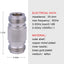 Conector N-hembra doble adaptador coaxial RF