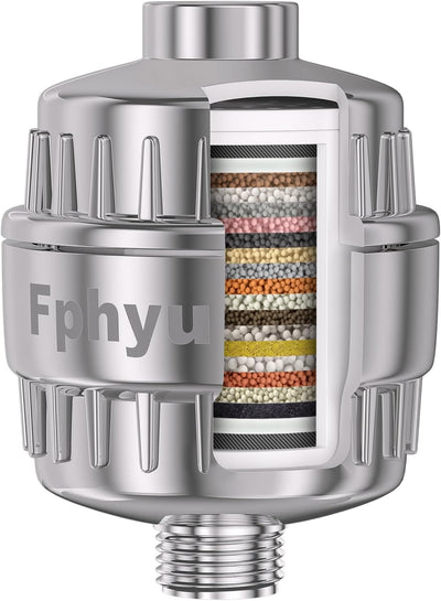 Filtro ducha 20 etapas elimina cloro fluoruro metales pesados