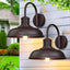 Luz granero gooseneck exterior 12" pack 2 marrón