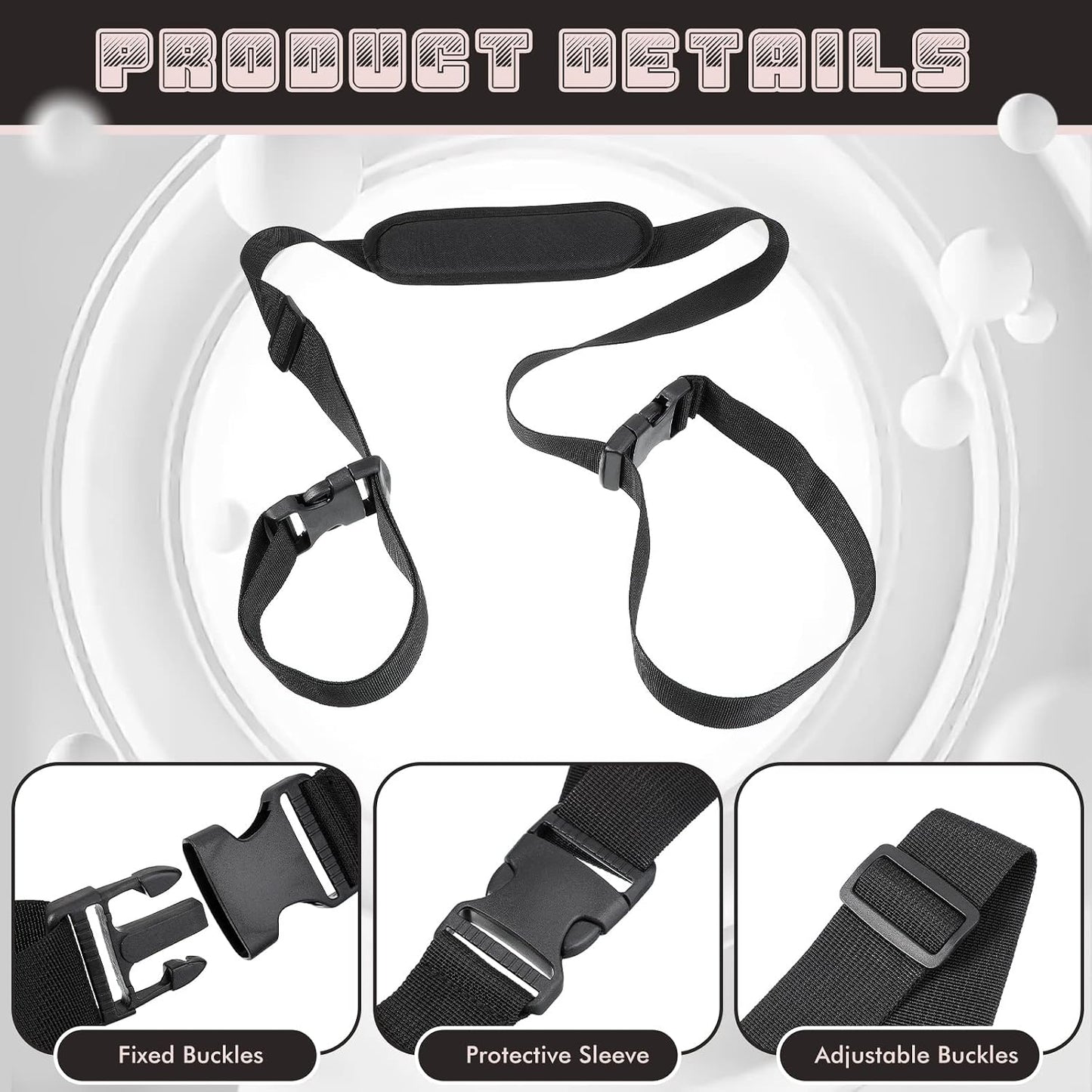 Correa ajustable para silla playa camping bicicleta plegable