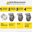 Espaciadores rueda carrito golf 2" comp EZ GO plateados