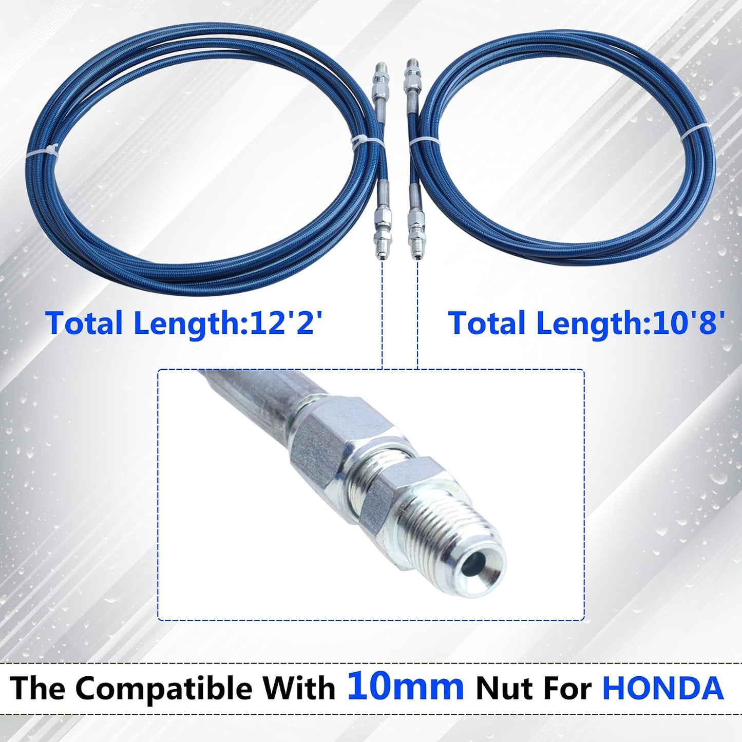 Kit frenos traseros flexibles acero inox Honda Civic EK