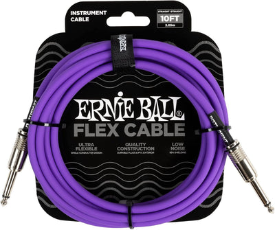 Cable instrumento Flex recta 10ft Púrpura