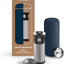 Vaso térmico acero inox con infusor 16oz azul piedra