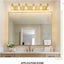 Lámpara baño dorada cepillada 44pulg 6 luces vintage