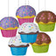 Faroles papel cupcakes 12pulg 6uds