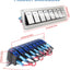Panel interruptor basculante aluminio 12/24V 3 pines