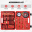 Kit probador presión combustible 0-140 PSI con adaptadores