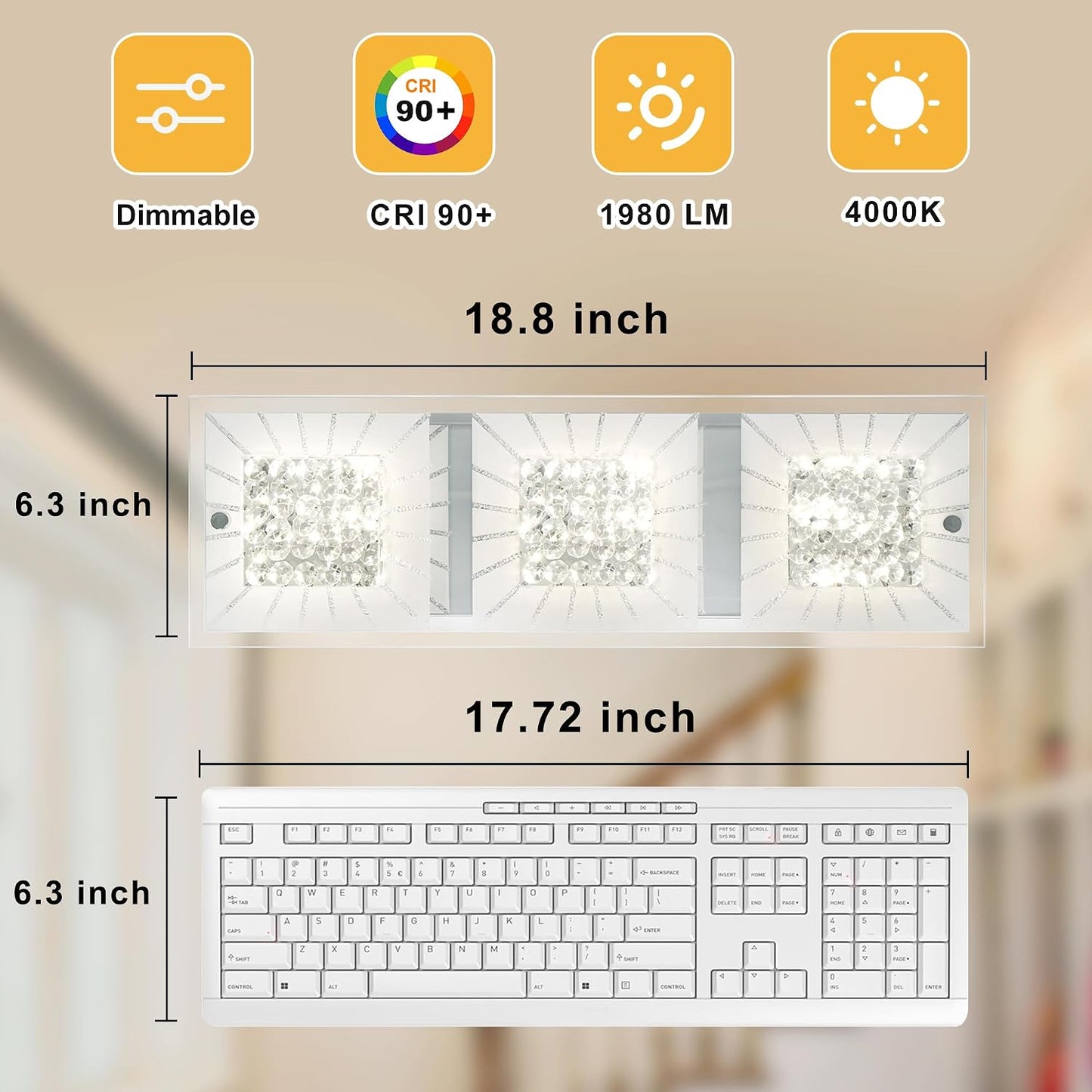 Lámpara techo cocina comedor dormitorio oficina súper