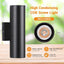 4 Luces pared exterior LED aluminio 12W 2700K