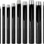 Set 10 Pzas Perforadores Cuero Acero Carbono Negro