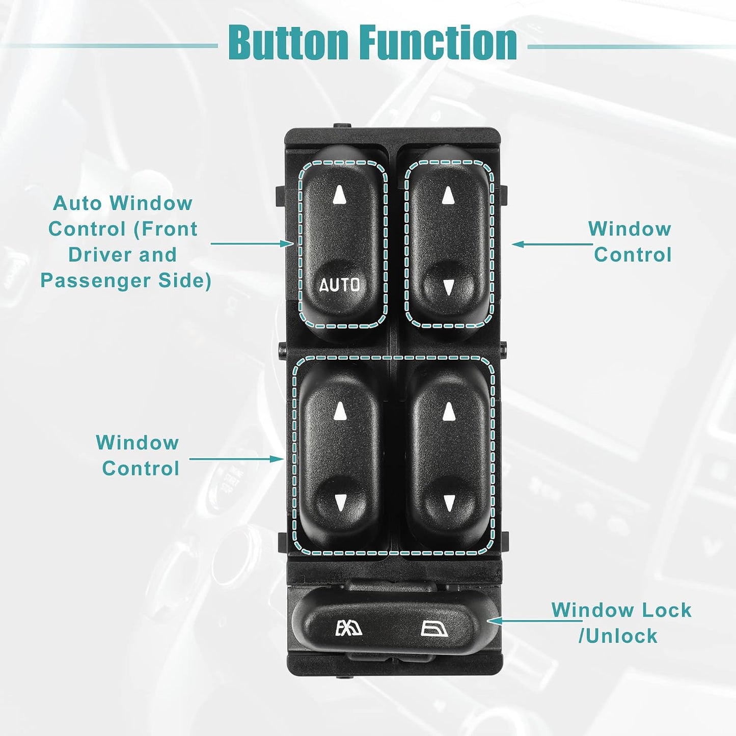 Interruptor elevalunas eléctrico Ford F-150 2L3Z14529BAA