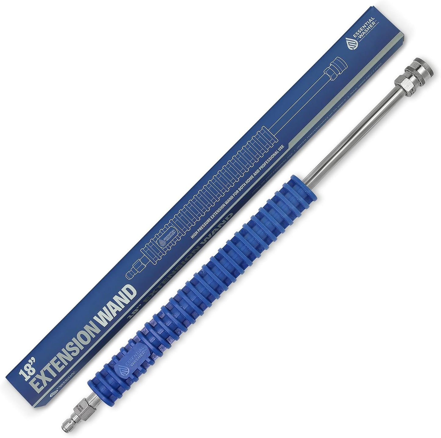 Varita extensión lavadora presión 18" acero inox
