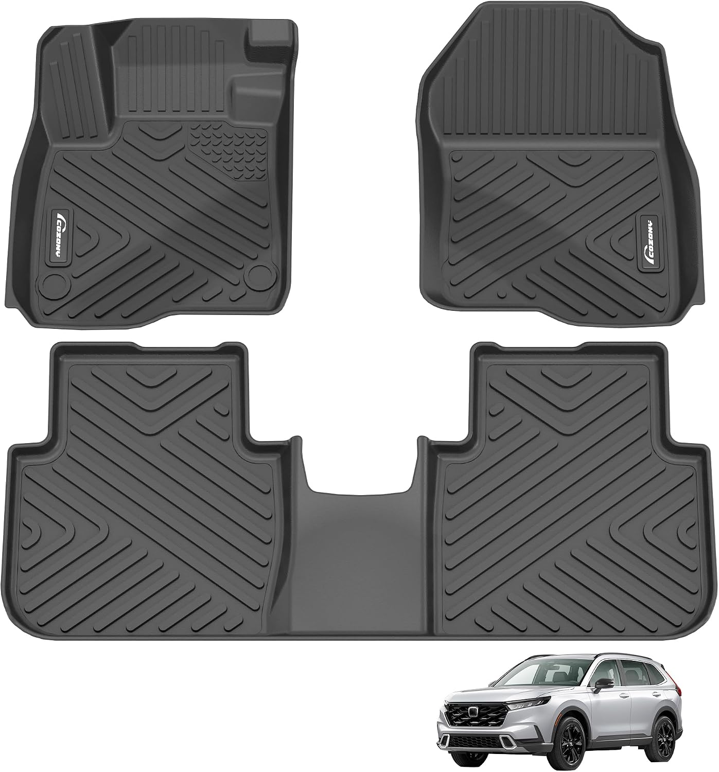 Alfombrillas CR-V 2023-25 TPE negro todo clima set delantero