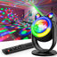 Luces fiesta activadas sonido proyector estrellas LED galaxia