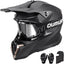 Casco motocross para adultos con gafas y visera solar