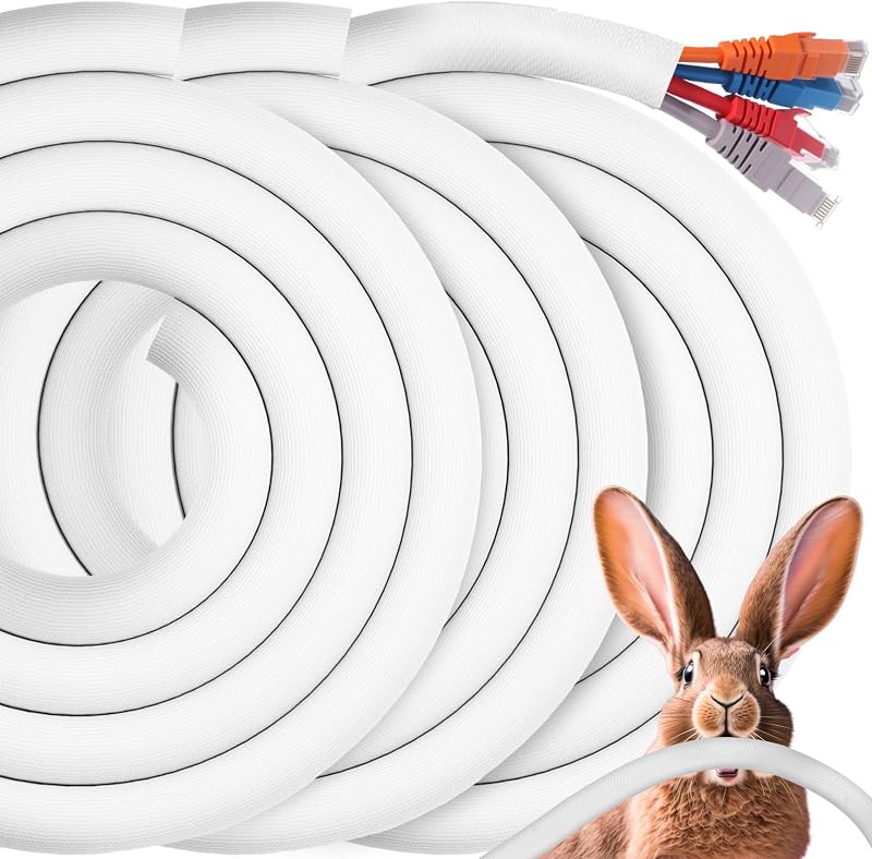 3 Protectores Cable 30pies para Mascotas 3/8pulg Duradero
