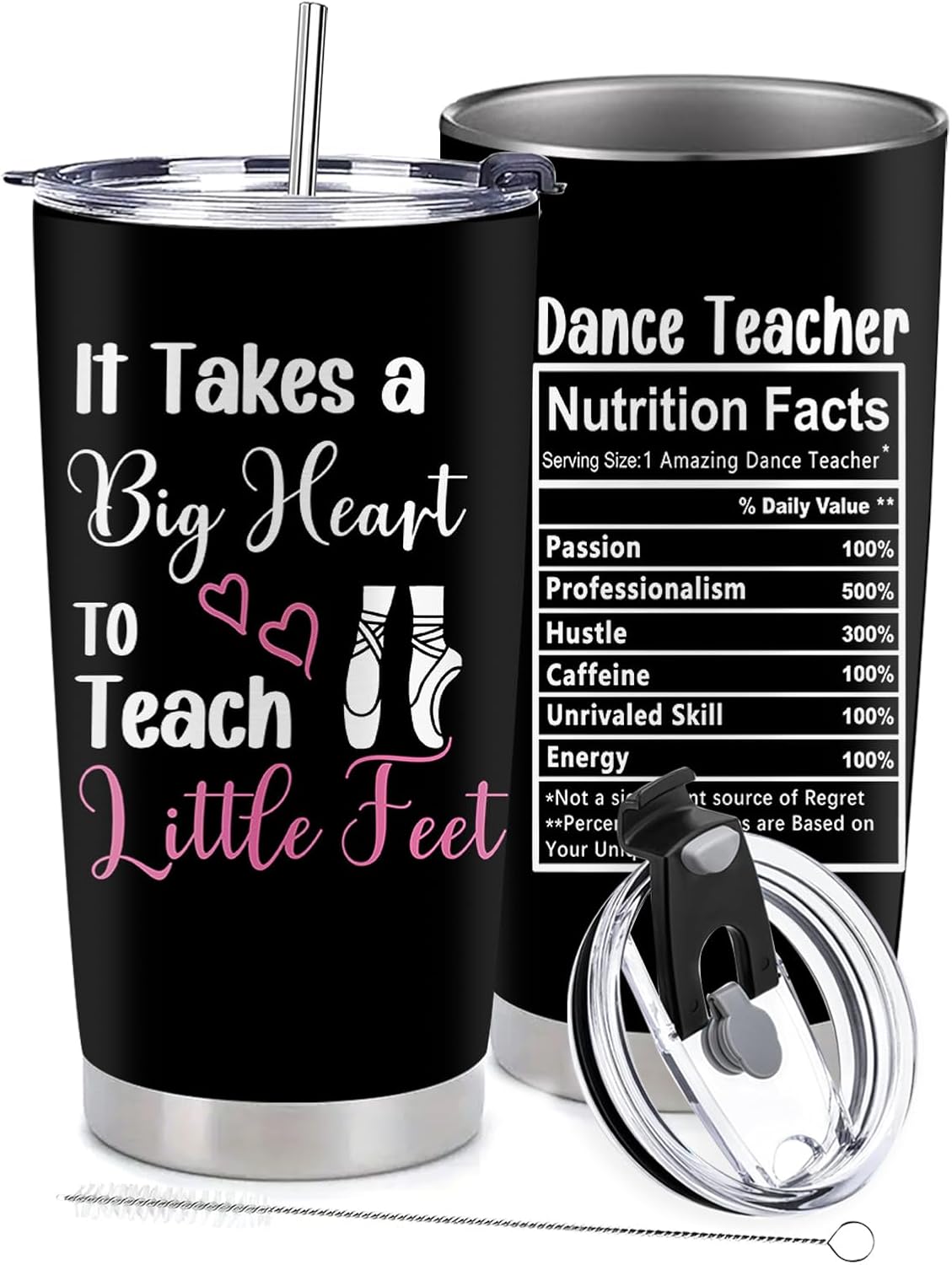 Vaso térmico acero inox 20oz regalo profesor baile