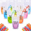 Set 30 bolsas bebida con pajita transparente para fiestas