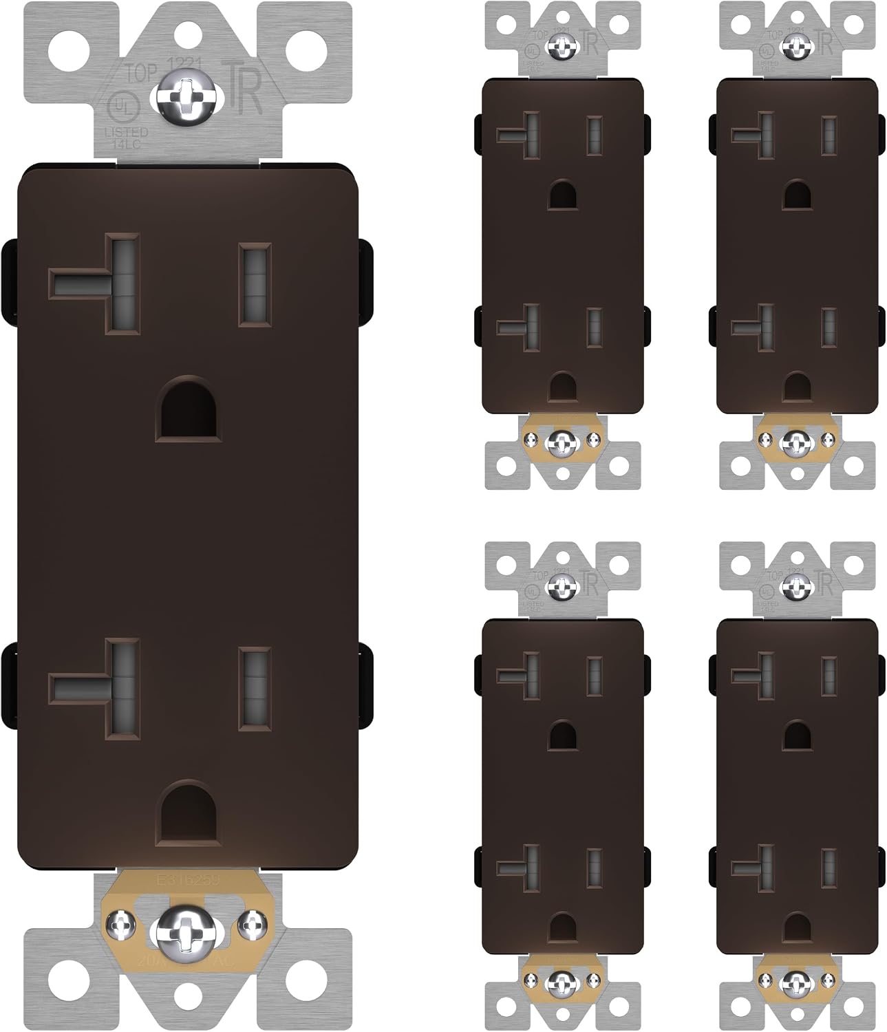 Receptáculo decorativo con tapa intercambiable 5uds