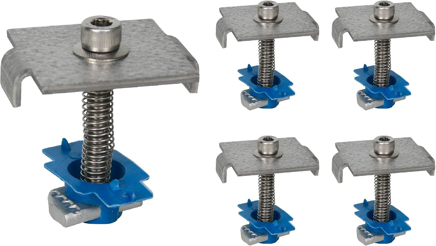 Abrazaderas panel solar 1-5/8pulg kit 5 pzas