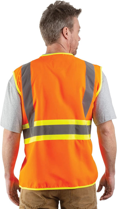 Chaleco seguridad ANSI II alta visibilidad hombre