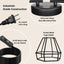 Iluminación riel enchufable 6 luces negro con cable 16.4ft