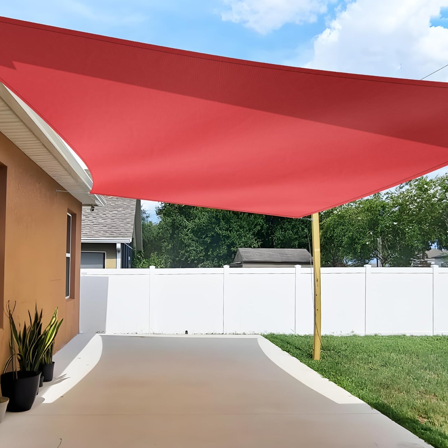Toldo cuadrado permeable 180gsm con rayas color
