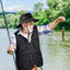 Chaleco pesca hombre 2 Pzas con sombrero bolsillos
