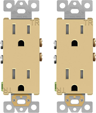 Toma corriente decorativa para niños 15A 125V UL dorado