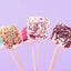 100 Tableros Festoneados Rosa 2pulg para Cupcakes