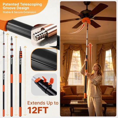 Kit plumero techo alto 20ft con poste 4-12ft y escobilla ventana